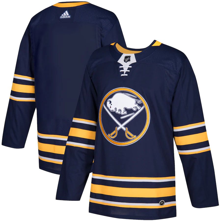 Men Buffalo Sabres adidas Navy Home Authentic Blank NHL Jersey->customized nhl jersey->Custom Jersey
